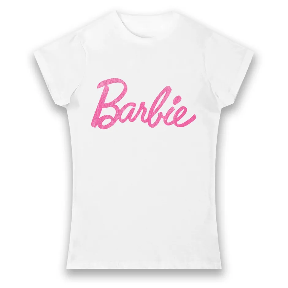 Barbie Logo Ladies T-Shirt-Bioworld International Cheap