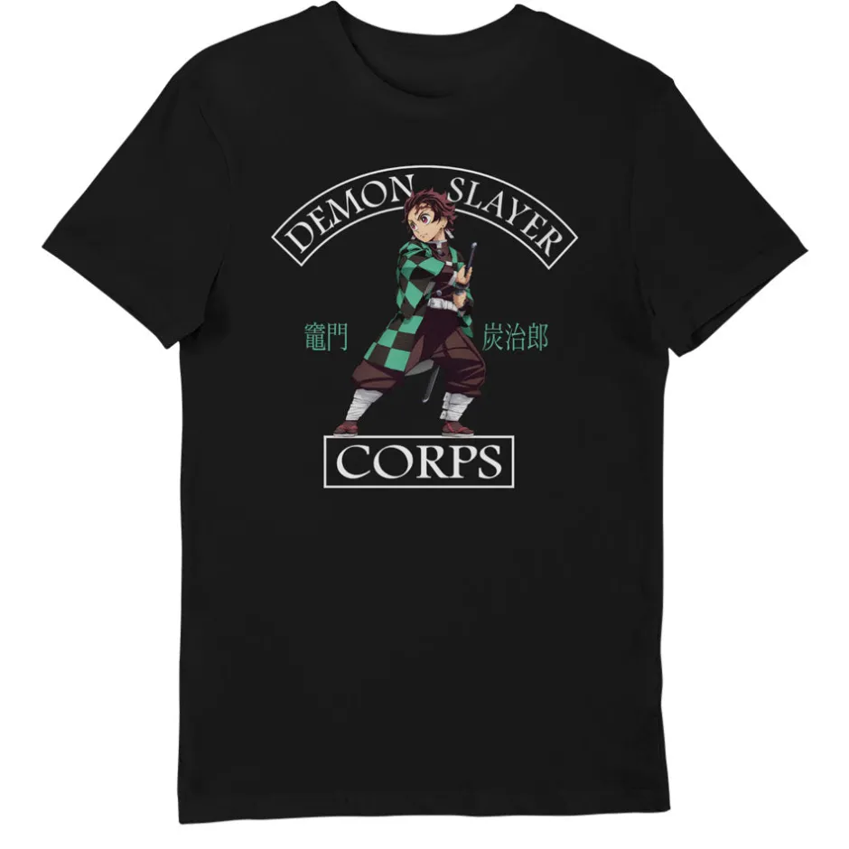 Demon Slayer Corps Tanjiro Kamado Adults T-Shirt-Bioworld International Online