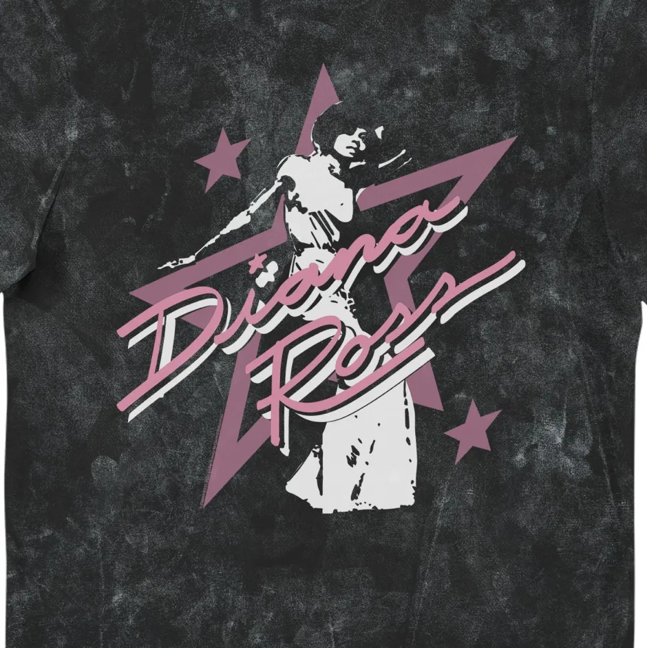 Diana Ross Star Pink Black Snow Wash Printed Music T-Shirt-Bioworld International Shop