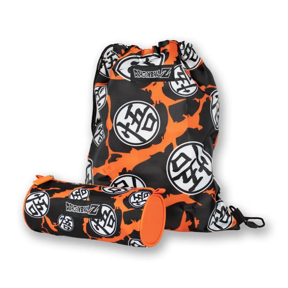 Dragon Ball Z Logo Bolt Premium Pencil Case & Kit Bag Set-Bioworld International Hot