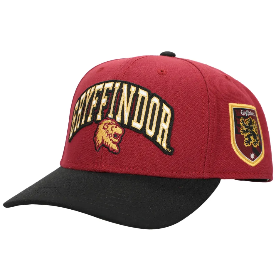 Harry Potter Gryffindor Varsity Woven Label Adult Snapback Cap-Bioworld International Cheap