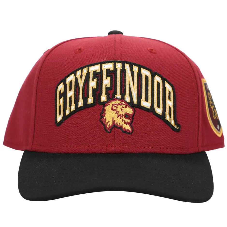 Harry Potter Gryffindor Varsity Woven Label Adult Snapback Cap-Bioworld International Cheap