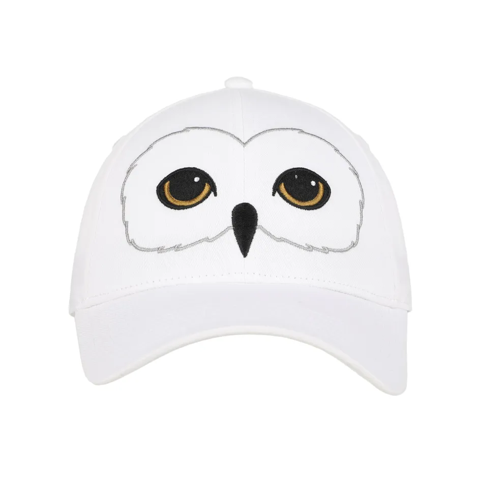 Harry Potter Hedwig Big Face Adult Adjustable Slide White Cap-Bioworld International New