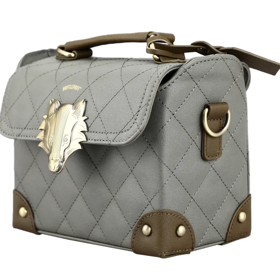 Harry Potter Hufflepuff Premium House Mini Trunk Cross Body Handbag-Bioworld International Cheap