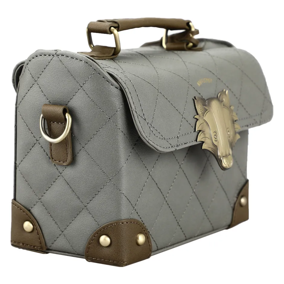 Harry Potter Hufflepuff Premium House Mini Trunk Cross Body Handbag-Bioworld International Cheap