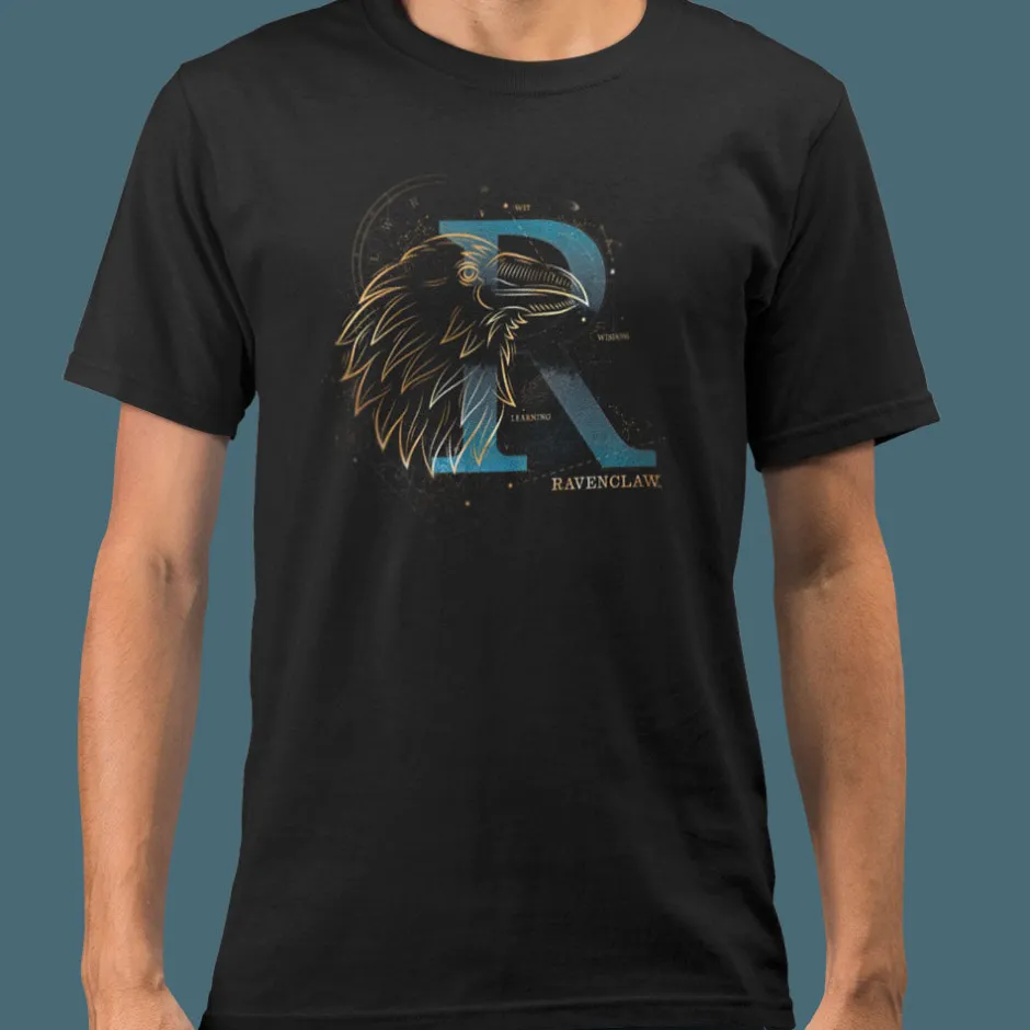 Harry Potter Ravenclaw House Glow in The Dark Adults T-Shirt-Bioworld International Cheap