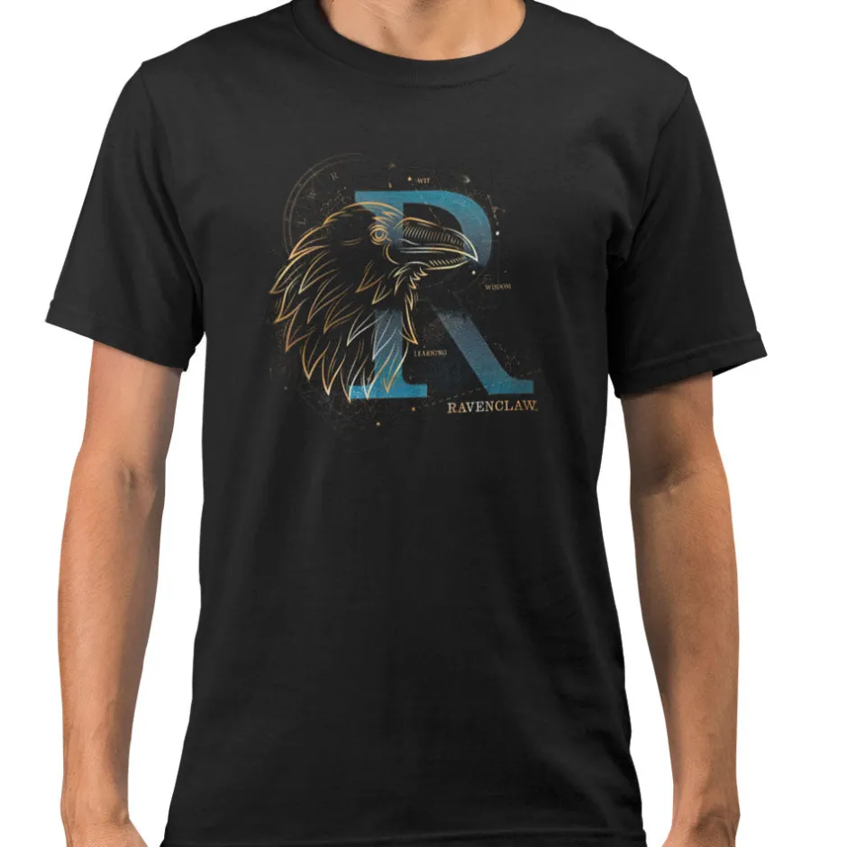Harry Potter Ravenclaw House Glow in The Dark Adults T-Shirt-Bioworld International Cheap