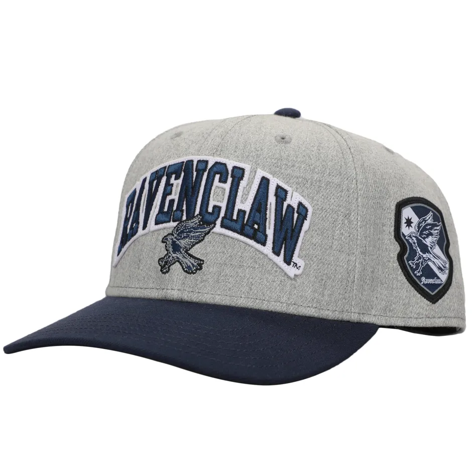 Harry Potter Ravenclaw Varsity Woven Label Adult Snapback Cap-Bioworld International Best
