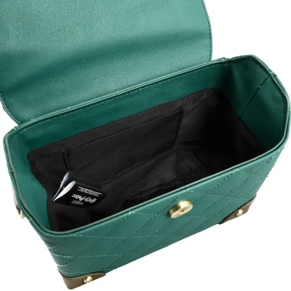 Harry Potter Slytherin Premium House Mini Trunk Cross Body Handbag-Bioworld International Fashion