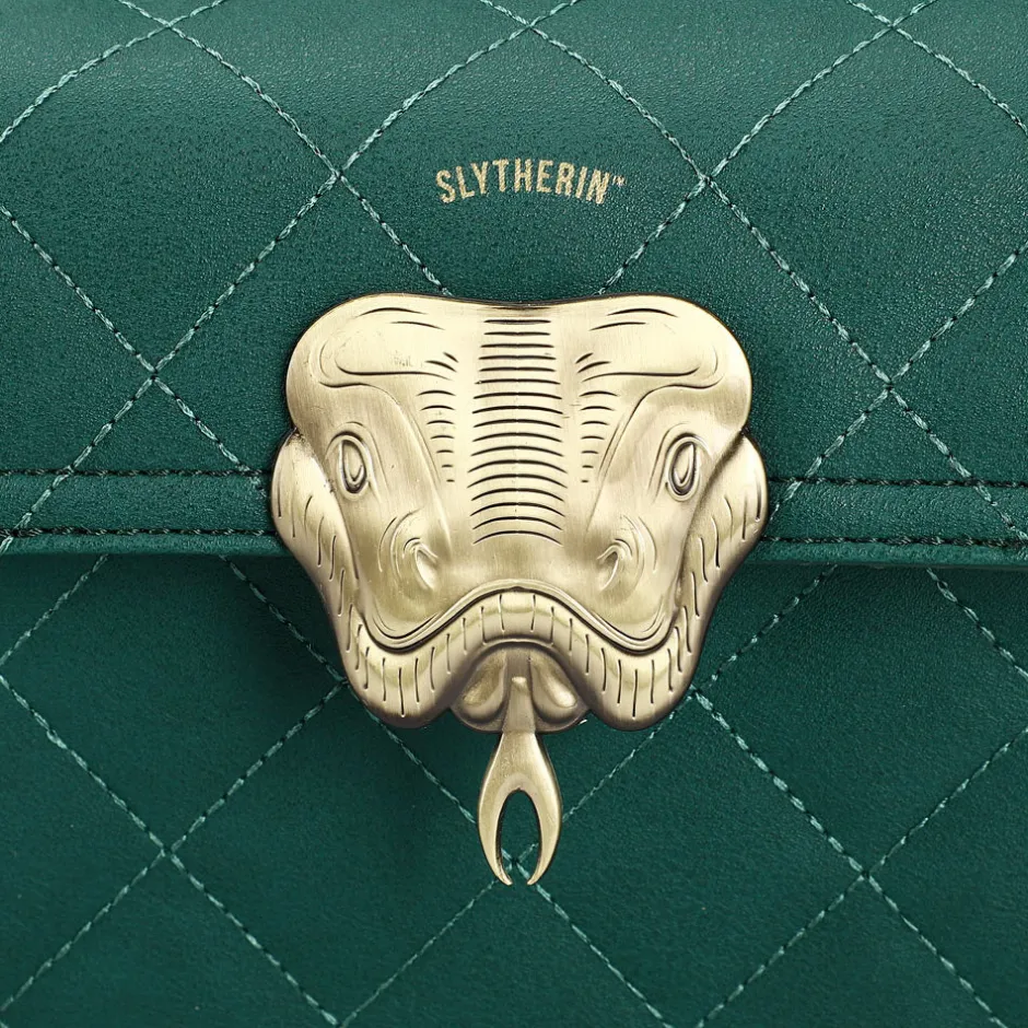 Harry Potter Slytherin Premium House Mini Trunk Cross Body Handbag-Bioworld International Fashion