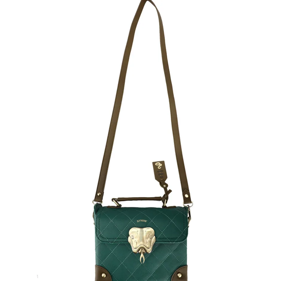 Harry Potter Slytherin Premium House Mini Trunk Cross Body Handbag-Bioworld International Fashion