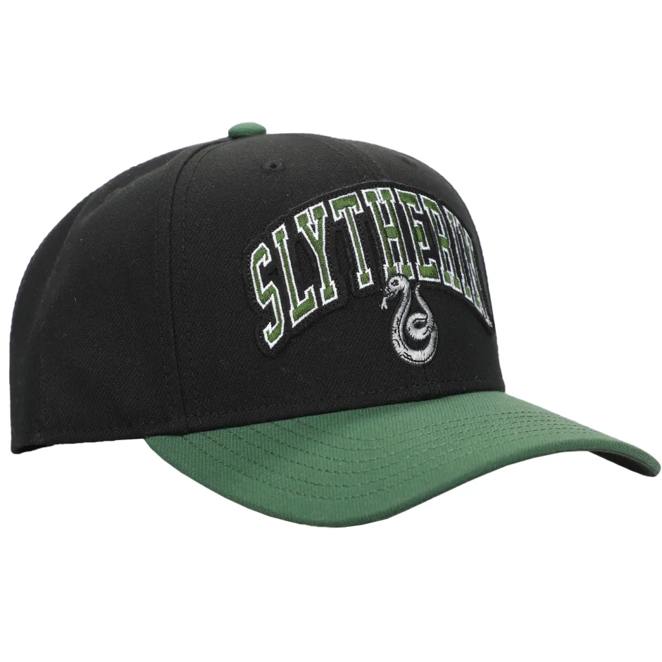 harry_potter_slytherin_varsity_woven_label_adult_snapback_cap_3.webp Harry Potter Slytherin Varsity Woven Label Adult Snapback Cap-Bioworld International Cheap