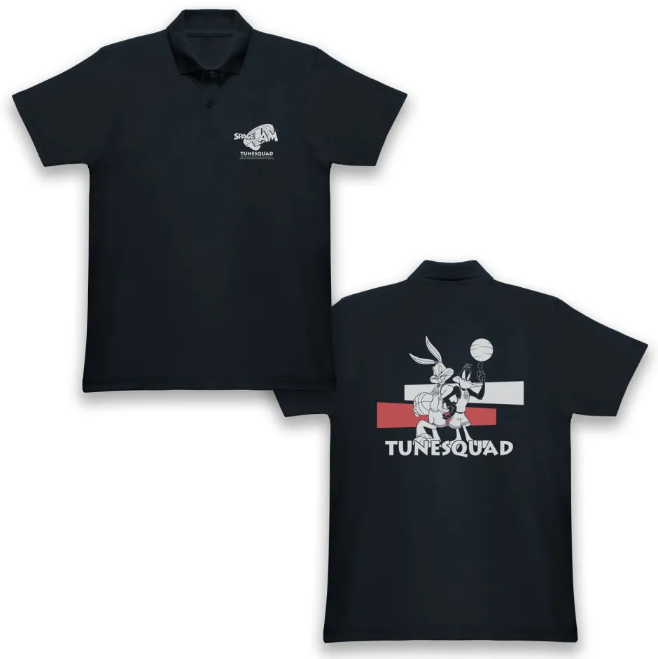 Looney Tunes x Space Jam Tune Squad Adults Navy Polo Shirt-Bioworld International Store