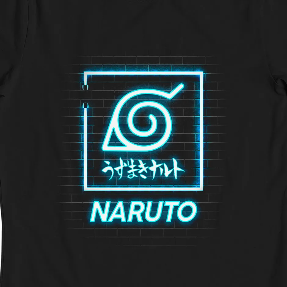 Naruto Shippuden Hidden Leaf Village Glow in the Dark Kids T-Shirt Bulk Buy-Bioworld International Online