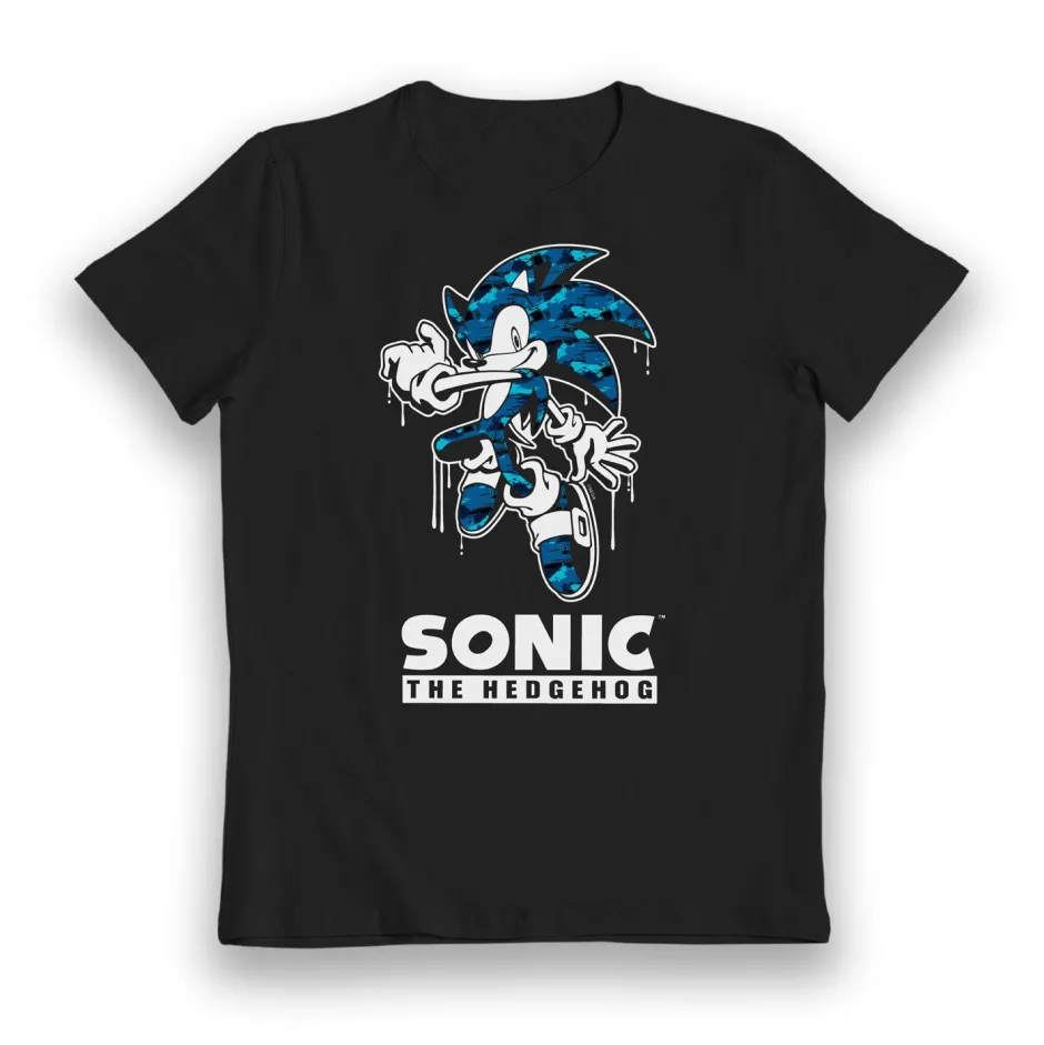 Sonic The Hedgehog Street Art Kids T-Shirt-Bioworld International Cheap