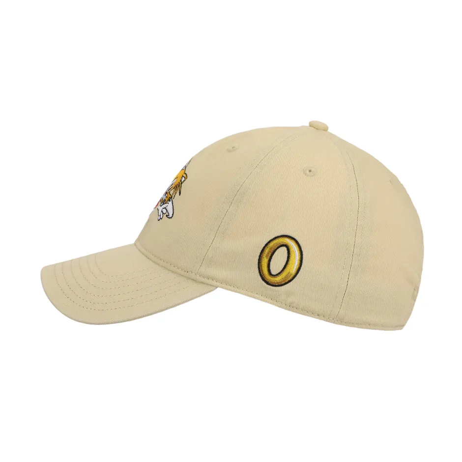 Sonic The Hedgehog Tails Heavy Cotton Wash Adult Adjustable Slide Stone Cap-Bioworld International Sale