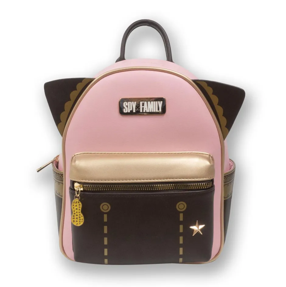 Spy x Family Anya Pink PU Mini Backpack with Horns-Bioworld International Outlet