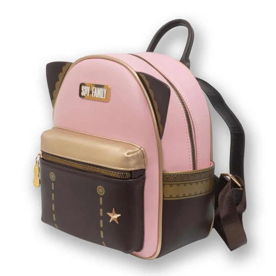Spy x Family Anya Pink PU Mini Backpack with Horns-Bioworld International Outlet
